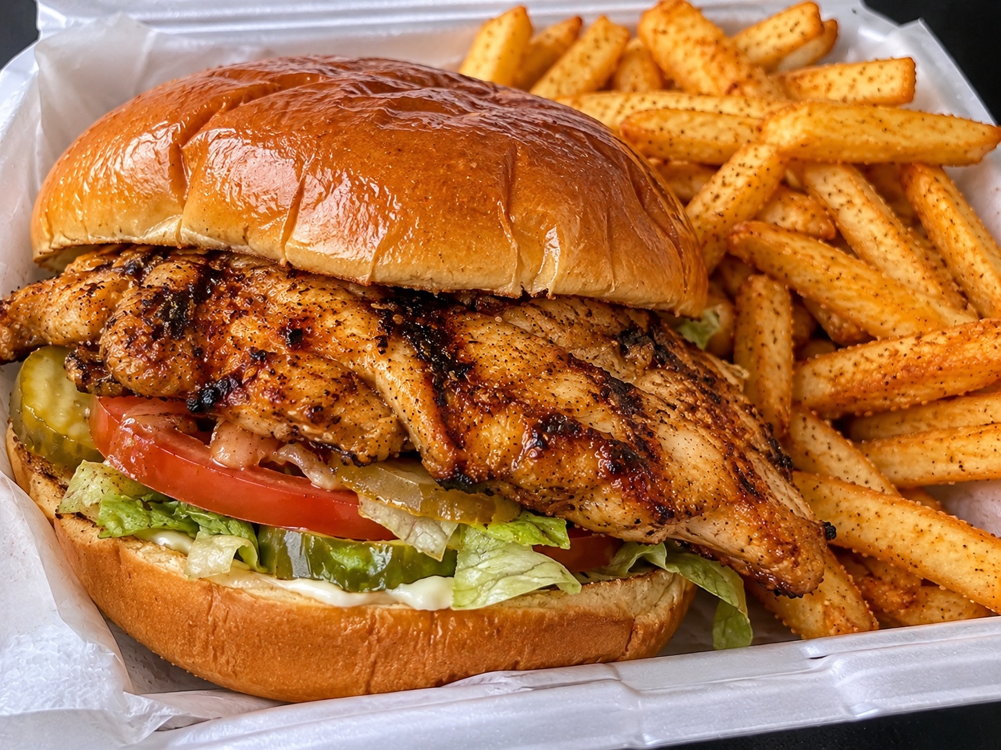 Grilled chicken sandwich